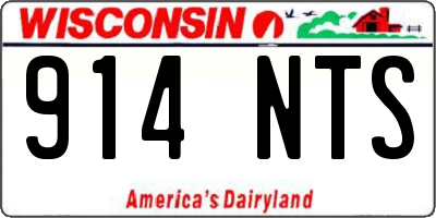 WI license plate 914NTS