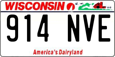 WI license plate 914NVE