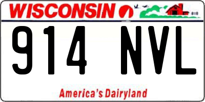 WI license plate 914NVL