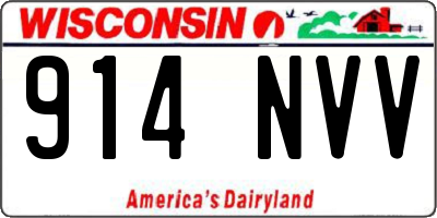 WI license plate 914NVV