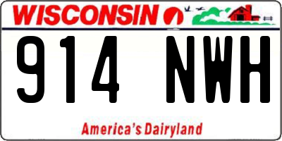 WI license plate 914NWH