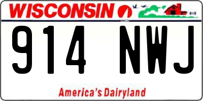 WI license plate 914NWJ