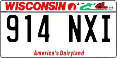 WI license plate 914NXI
