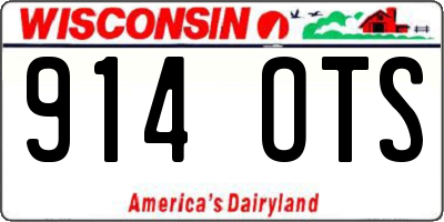 WI license plate 914OTS
