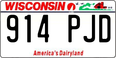 WI license plate 914PJD