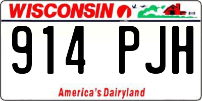 WI license plate 914PJH