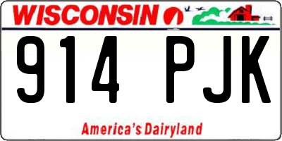 WI license plate 914PJK
