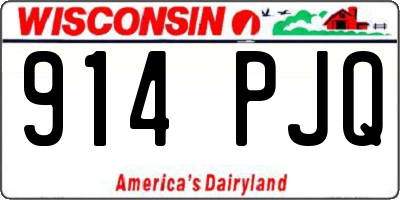 WI license plate 914PJQ