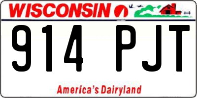 WI license plate 914PJT