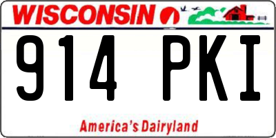 WI license plate 914PKI