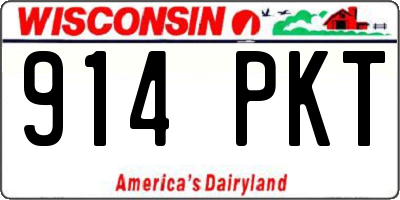 WI license plate 914PKT