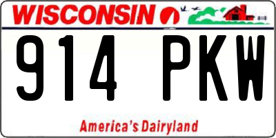 WI license plate 914PKW