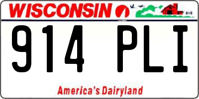 WI license plate 914PLI