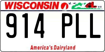 WI license plate 914PLL