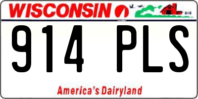 WI license plate 914PLS