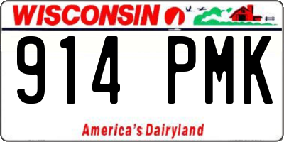 WI license plate 914PMK