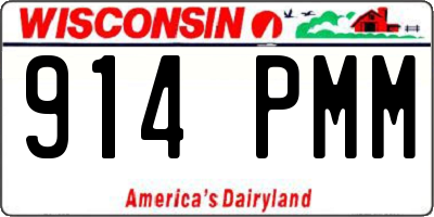 WI license plate 914PMM
