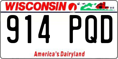 WI license plate 914PQD