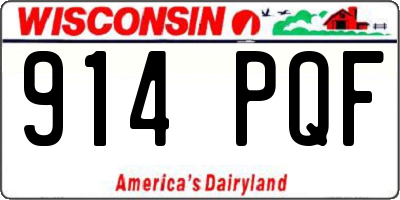 WI license plate 914PQF
