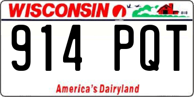 WI license plate 914PQT