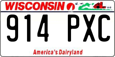 WI license plate 914PXC