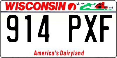 WI license plate 914PXF