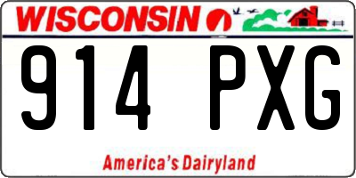 WI license plate 914PXG