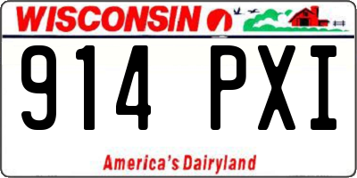 WI license plate 914PXI