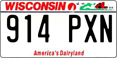 WI license plate 914PXN
