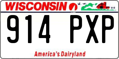 WI license plate 914PXP