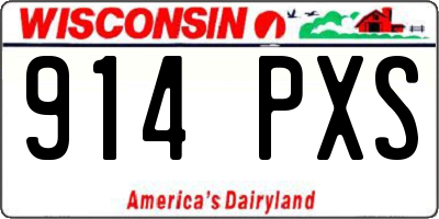WI license plate 914PXS