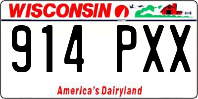 WI license plate 914PXX