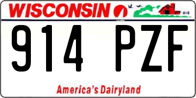 WI license plate 914PZF