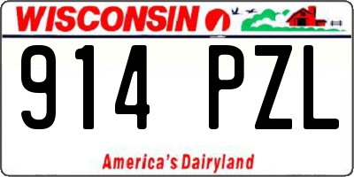 WI license plate 914PZL