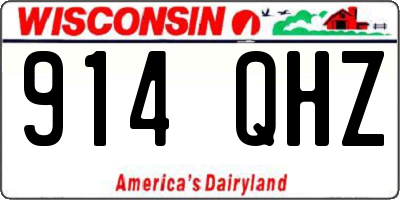 WI license plate 914QHZ