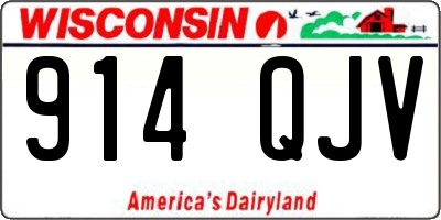 WI license plate 914QJV