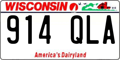 WI license plate 914QLA