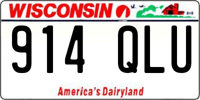 WI license plate 914QLU