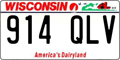 WI license plate 914QLV