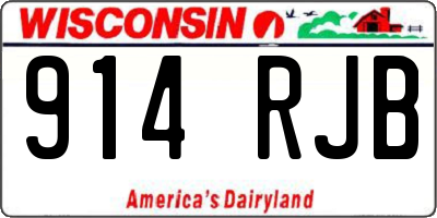WI license plate 914RJB