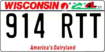 WI license plate 914RTT