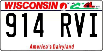 WI license plate 914RVI