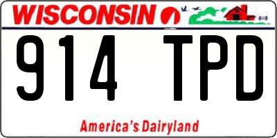 WI license plate 914TPD
