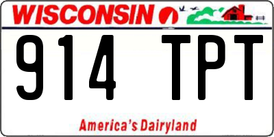 WI license plate 914TPT