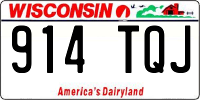 WI license plate 914TQJ