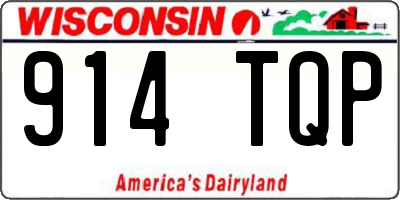 WI license plate 914TQP