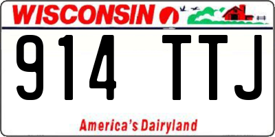 WI license plate 914TTJ