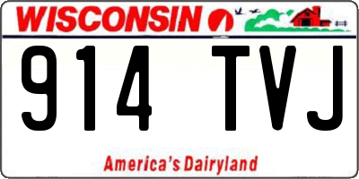 WI license plate 914TVJ