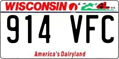 WI license plate 914VFC