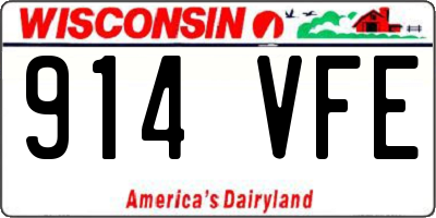 WI license plate 914VFE